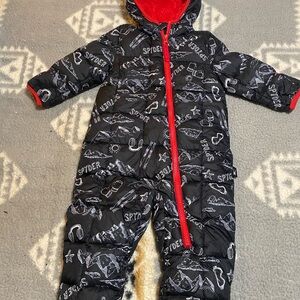 Spyder Black Snowsuit with Red Trim 9-12!